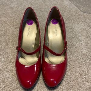 Red shoes.  Liz Claiborne